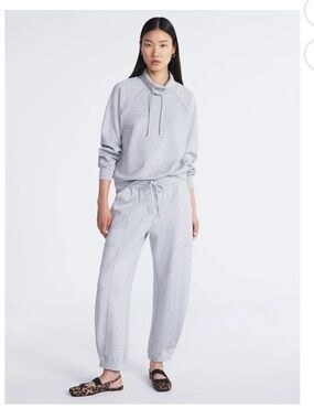 Women's Light Gray Drawstring Jogger Pants